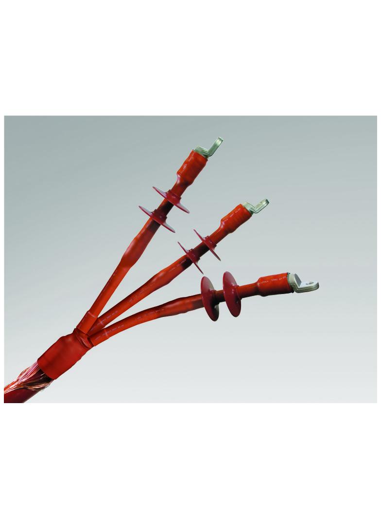 CHE-3I(B) 36kV 50-150, Głowice wnętrzowe termokurczliwe, typ CHE-3I(B) 12-36kV,