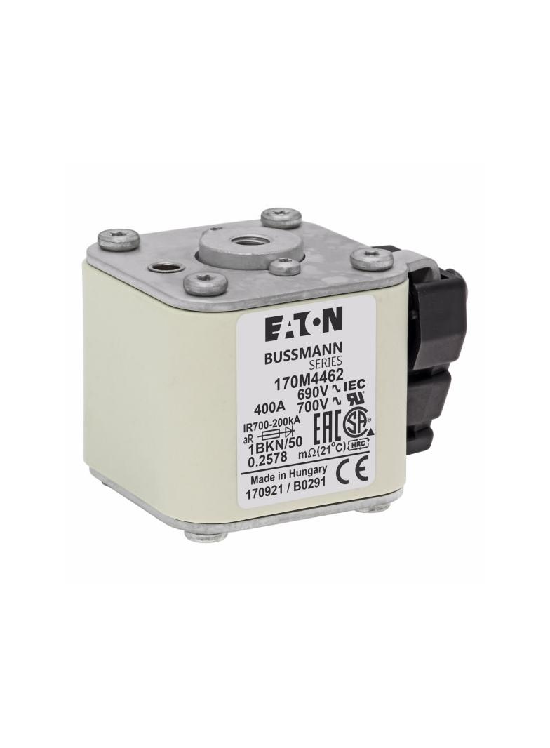 FUSE 400A 690V 1BKN/50 AR UC Wkładka szybka 400A AC 690V rozmiar 1 53x69x51 mm aR IEC UL, 170M4462 E
