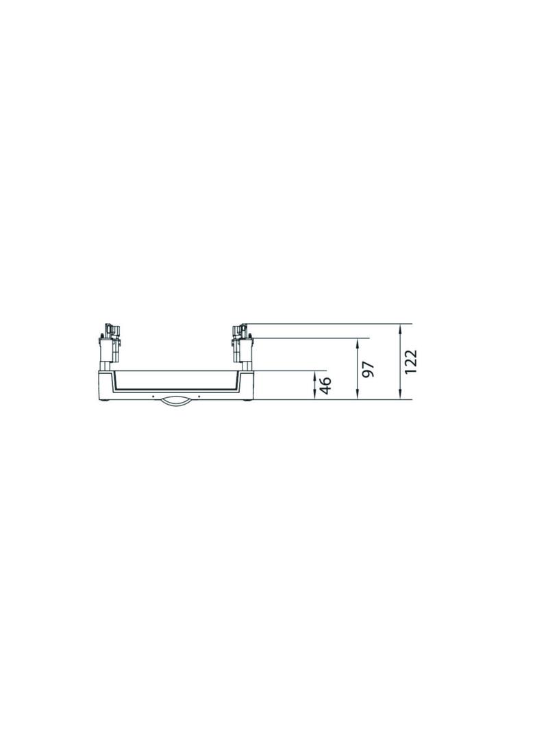 univers N Blok dla szyn zbiorczych poziomych 12/20/30x5/10mm 60mm 4-pol. 300x250mm UE21E0 HAGER
