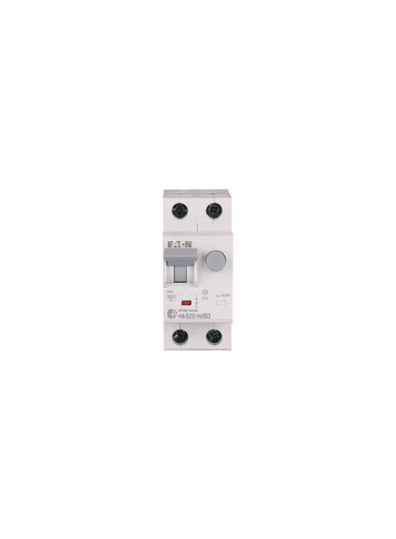HNB-B20/1N/003 Wyłącznik różnicowonadprądowy 6kA B20A 1P+N 30mA typ AC 195122 EATON
