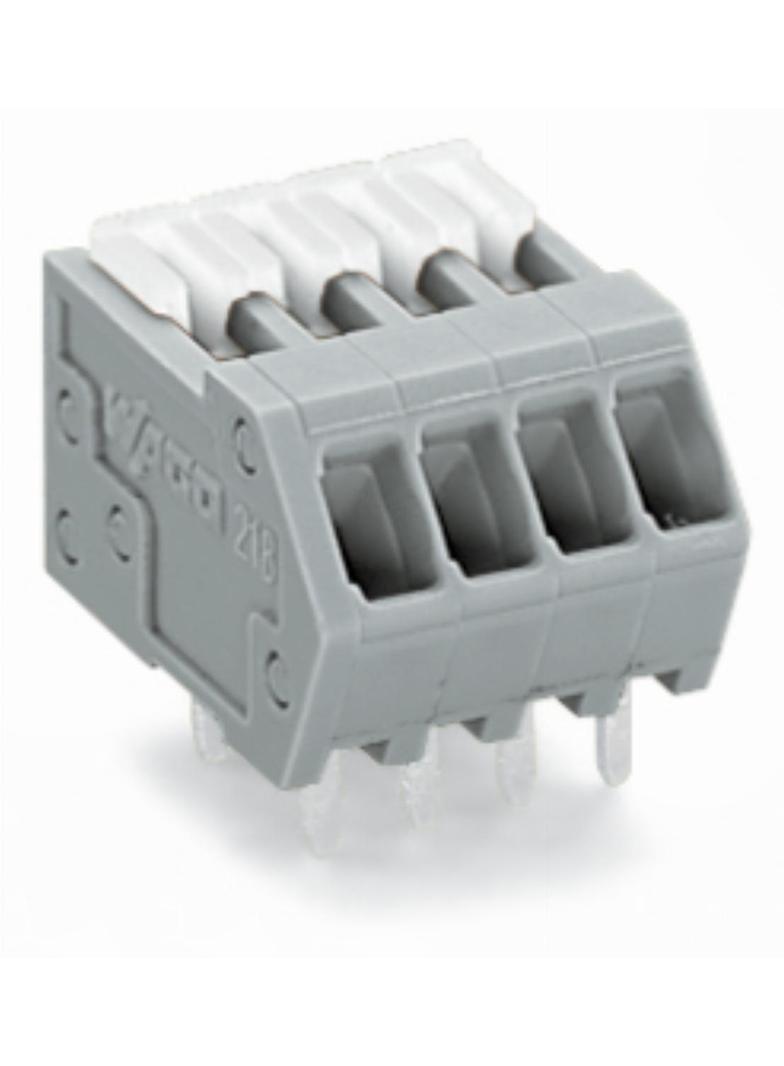 listwa zaciskowa do pł. drukowanych 2-bieg. szara raster 2,5 mm