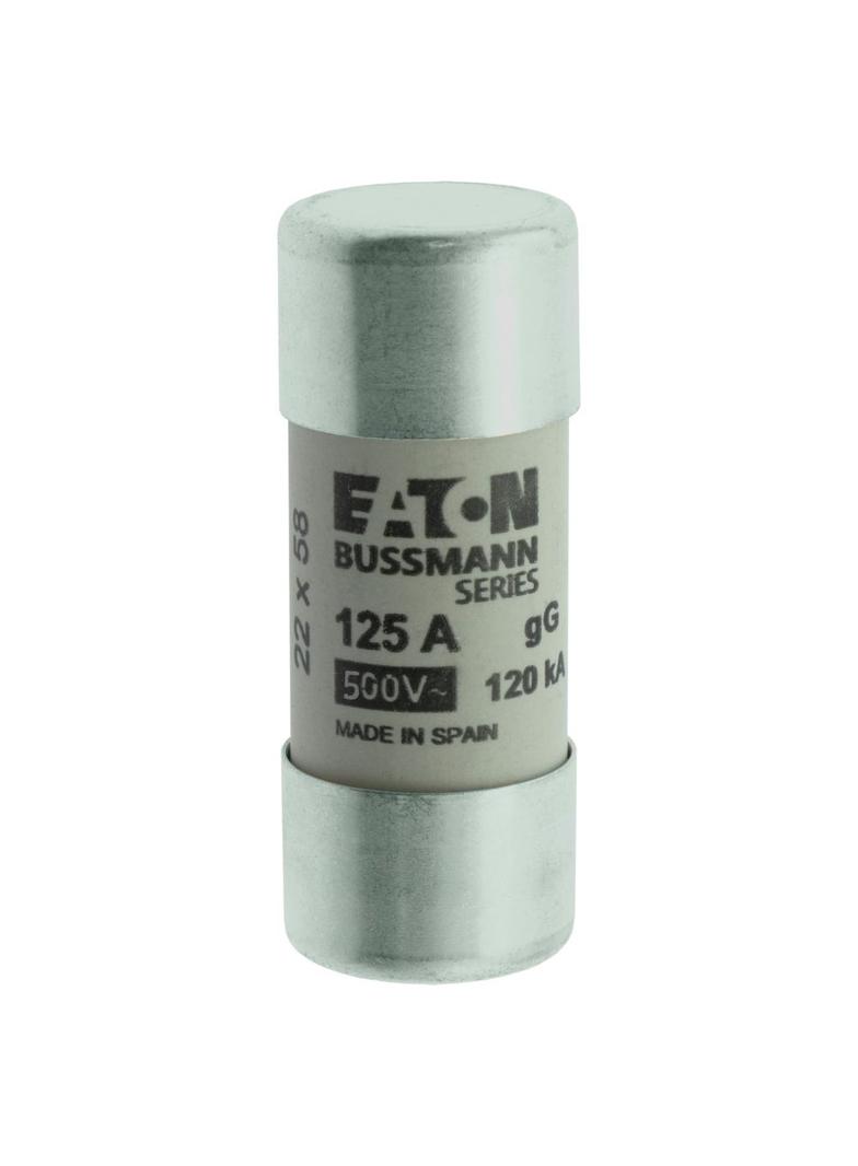 CYLINDRICAL FUSE 22 x 58 125A GG 400V AC Wkładka cylindryczna 22 x 58mm 125A GG 400V AC C22G125 EATO