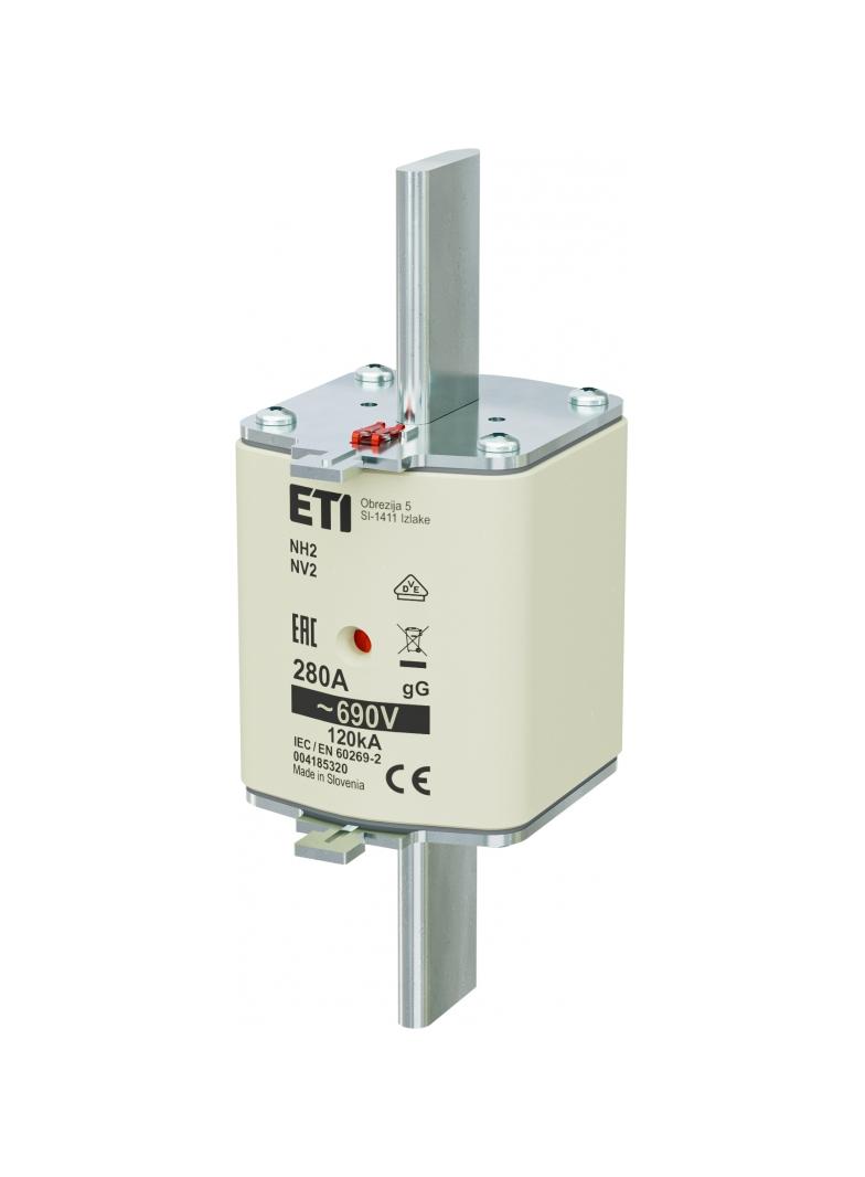 Wkładka topikowa NH zwłoczna KOMBI NH2 gG 280A 690V 004185320 ETI