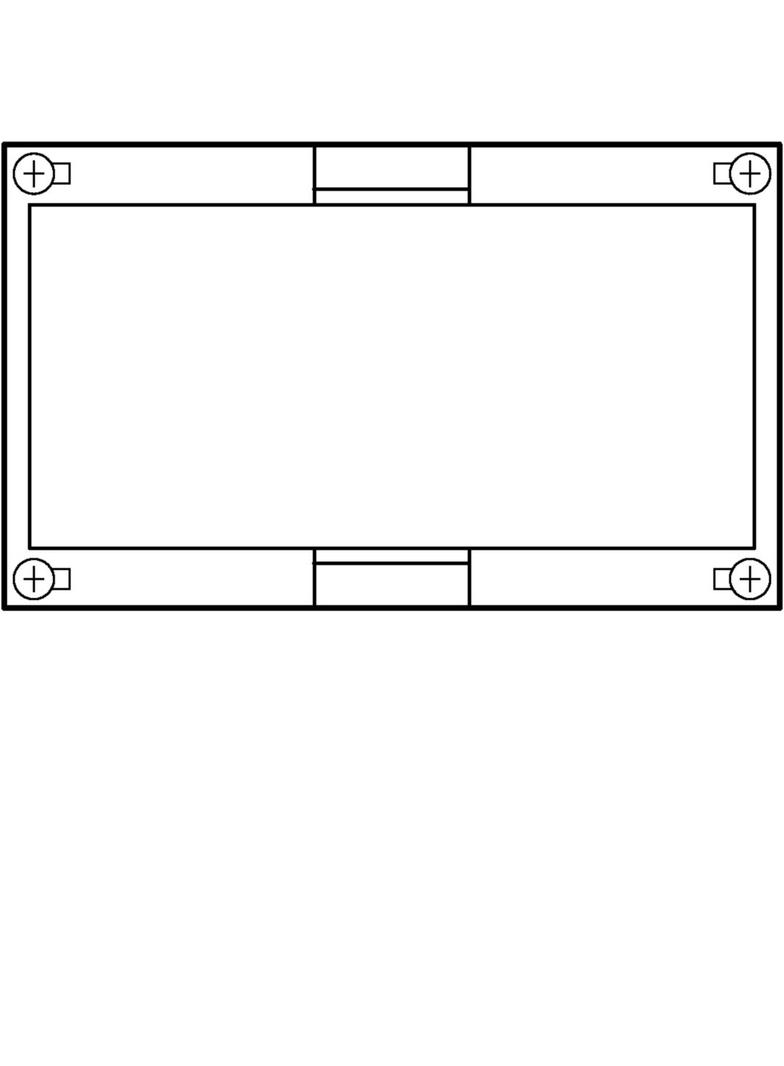univers N Blok pusty 150x250mm UD11F1 HAGER