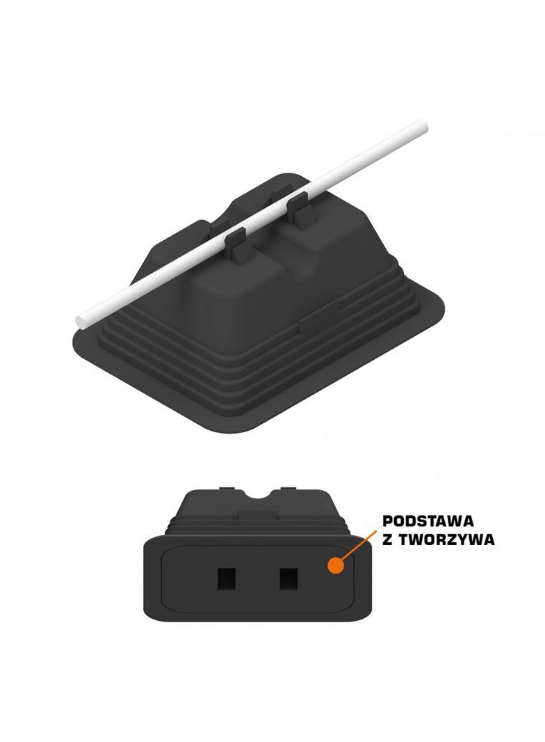 Uchwyt betonowy w tworzywie z podstawką z tworzywa