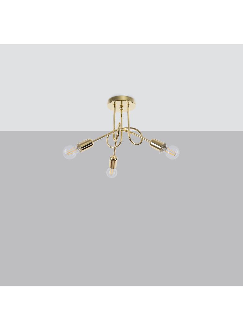 Żyrandol LOOP 3 złoty połysk