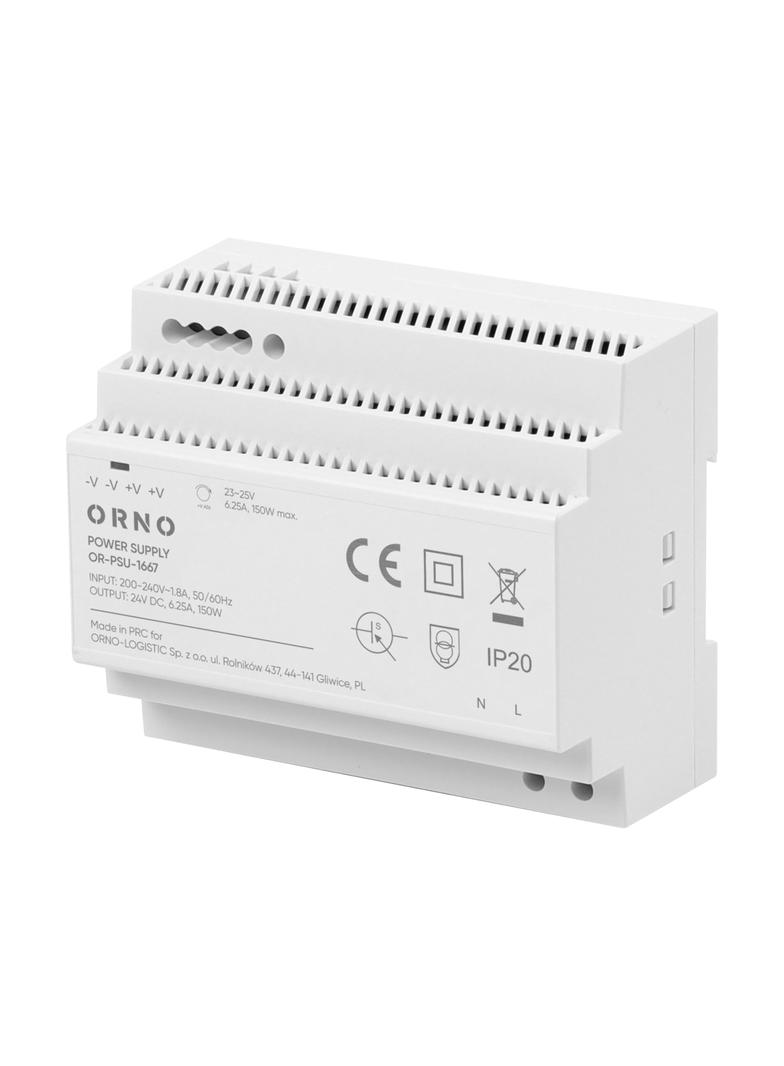 Zasilacz na szyne DIN 24VDC 6.25A 150W 6 modułów