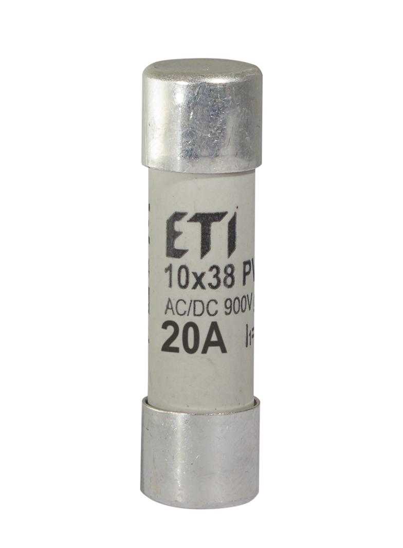Wkładka topikowa cylindryczna PV gR 900V CH10x38 gR 20A 900V AC DC 002625034 ETI