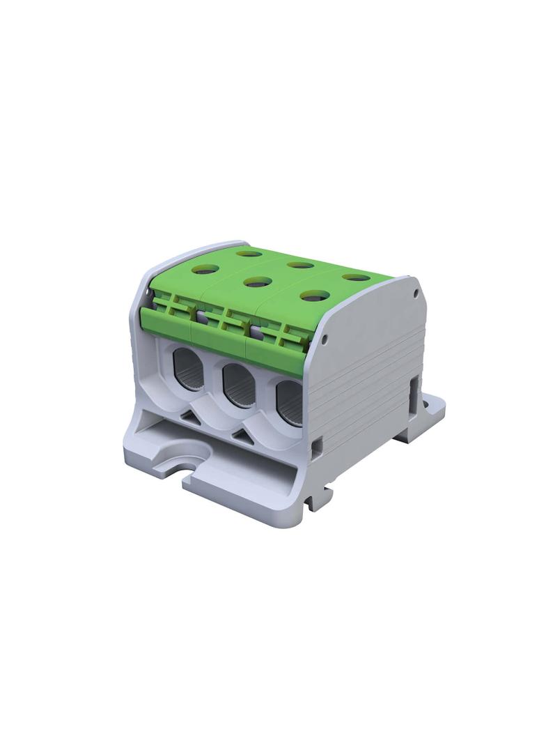 STB 50-3 Złączka szynowa gwintowa Al/Cu 87360 SIMBLOCK zielony