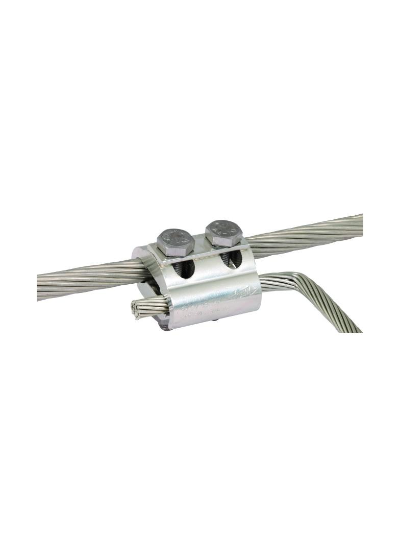 Zacisk równoległy do drutu 5-16 mm/16-150 mm2, 2xM10, Cu cynowana