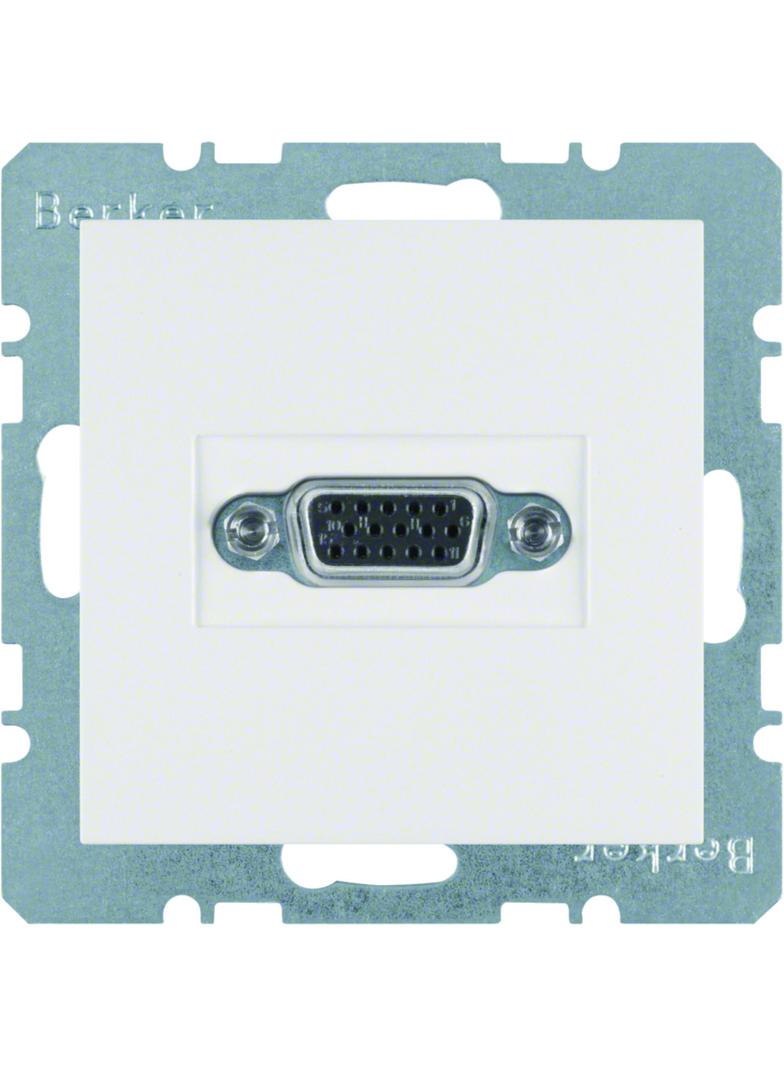 BERKER S.1/B.3/B.7 Gniazdo VGA biały 3315401909 HAGER