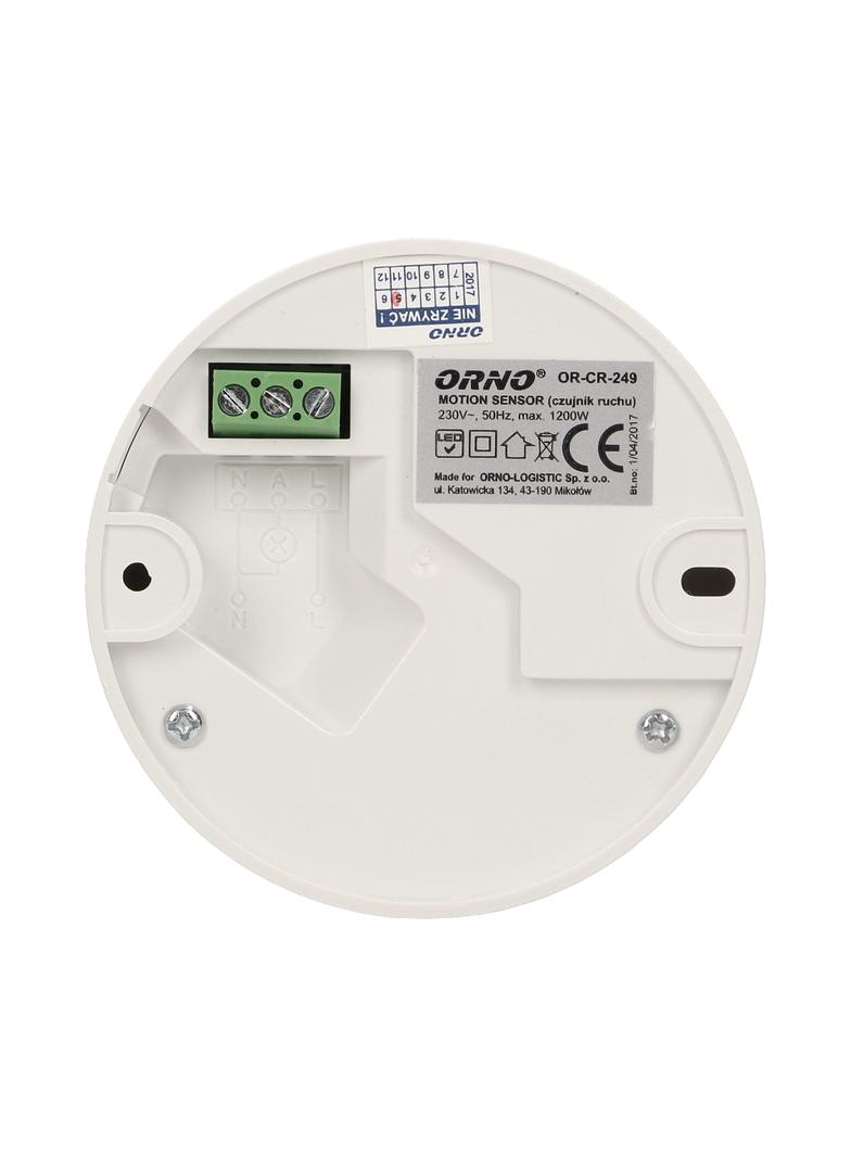 Czujnik ruchu mini 360st. IP20 1200W OR-CR-249 ORNO