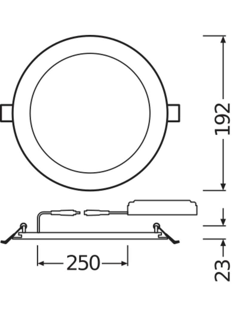 Oprawa DOWNLIGHT SLIM ALU DN180 17W 4000K WT