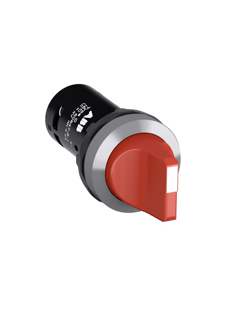 Przełącznik obrotowy 2poz.1NO czerwony C2SS1-30R-10
