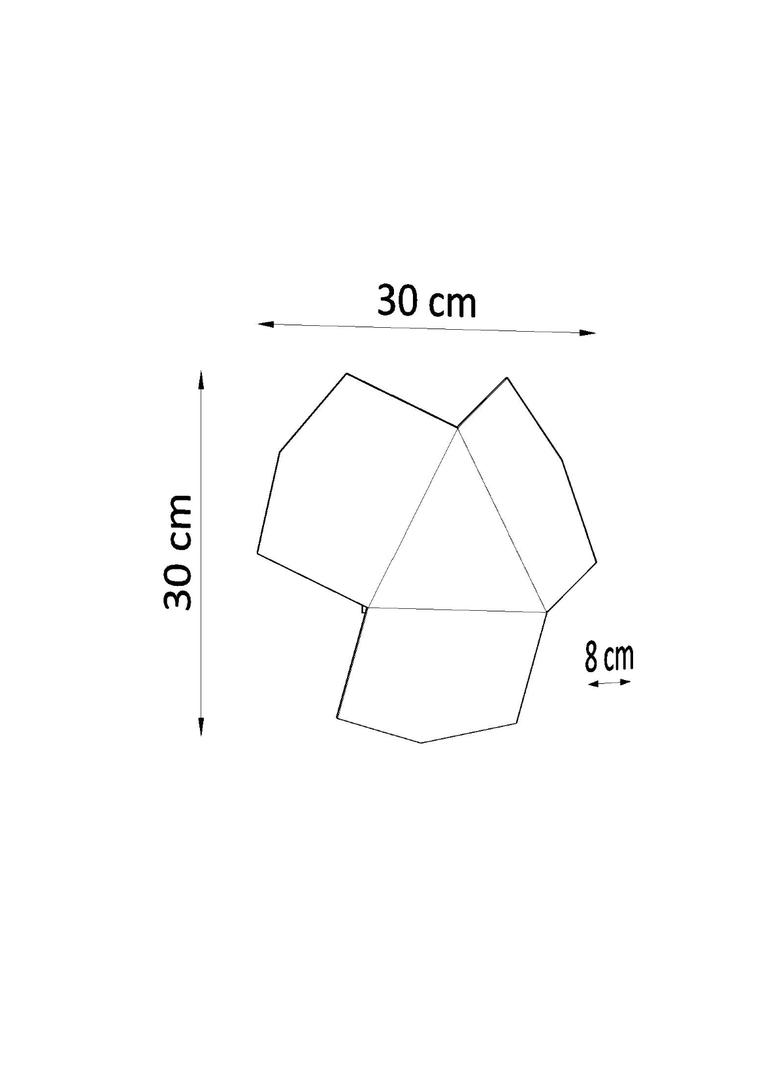 Sollux Kinkiet TRE czarny SL.0425