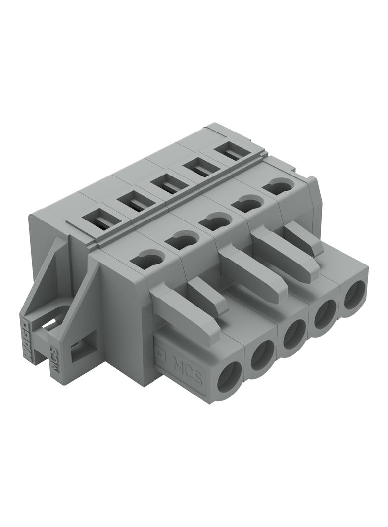Gniazdo MCS‑MIDI Classic 5‑biegunowe szare raster 5mm 231‑105/031‑000 /50szt./ WAGO