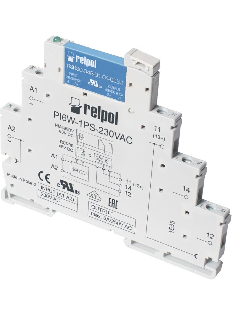 Przekaźnik interfejsowy PIR6W-1PS-24VDC-C 1Z 24V DC RELPOL