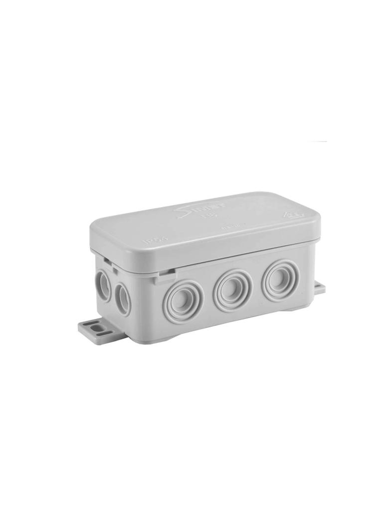 N8 Puszka naścienna z dławicą zintegrowaną samozatrzaskowa 89*42mm - Seria Fastbox szary  SIMET