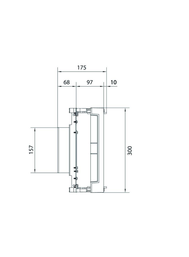 univers N 300x500mm podzespół dla wyłączników mocy H3+ 2xP250 +napęd silnikowy UK22LH1M HAGER