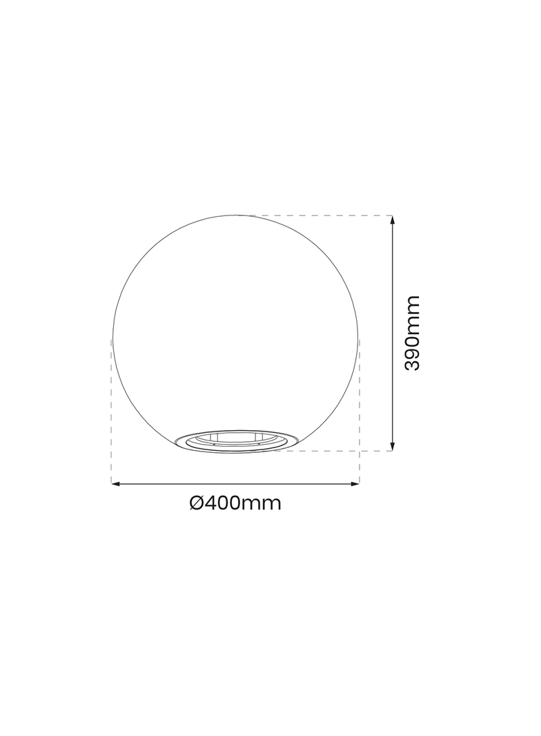 MILAGRO Kula Ogrodowa Globo Fi400 1xE27
