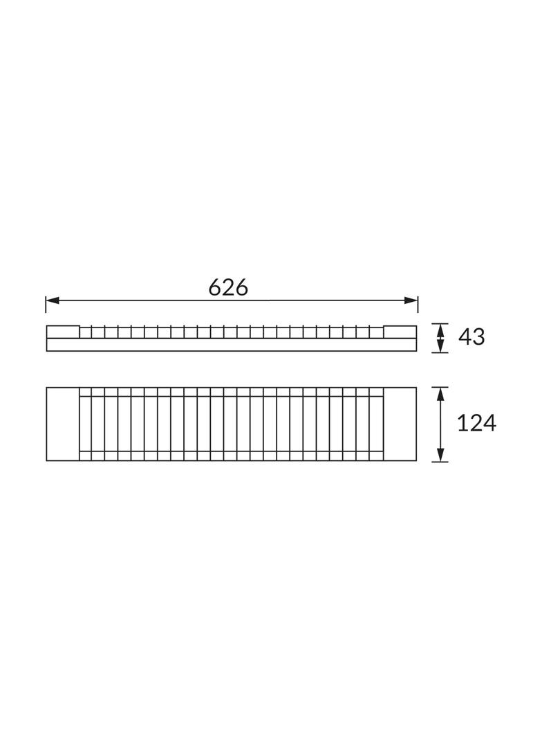 Oświetleniowa oprawa liniowa POGO LED 2x18W GRILL 03684 IDEUS