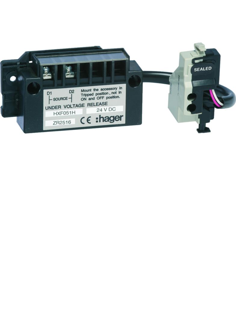 Wyzwalacz podnapięciowy zwłoczny h800-h1600 4P 24VDC HXF051H HAGER