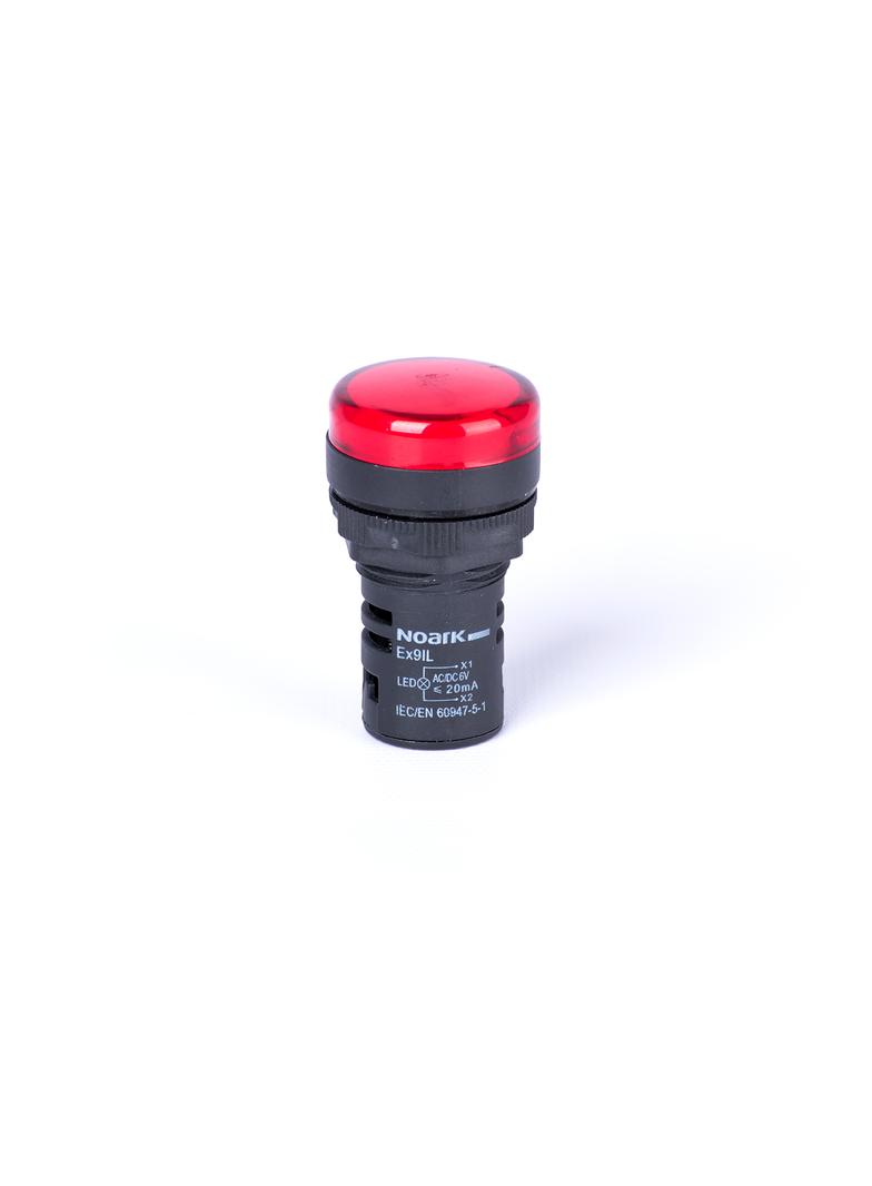 Ex9IL 2R r 12V AC/DC Pulpitowa lampka sygnalizacyjna kształt owalny czerwona 12V AC/DC 105460