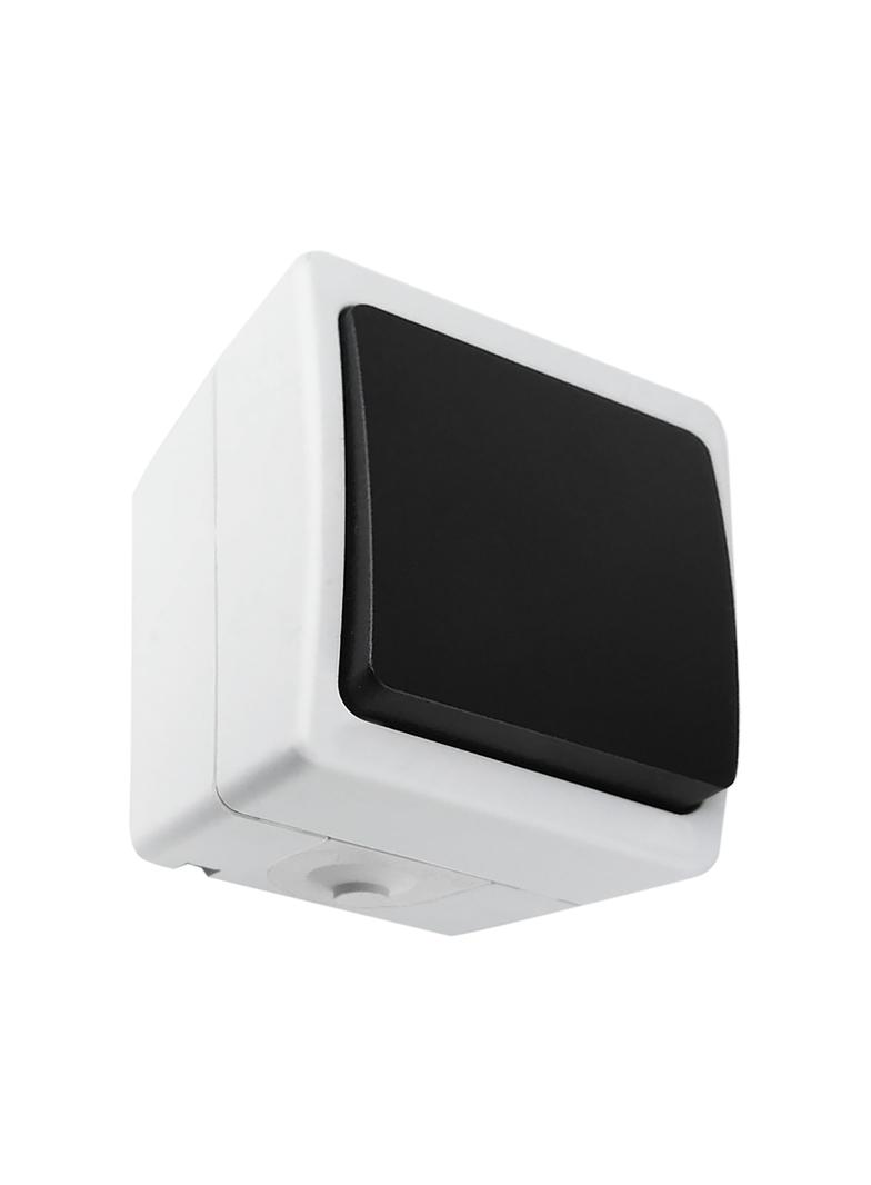 Przycisk dzwonek AQUATIC MINI IP54, 10A, 230V AC, Biało-Czarny, 10 sztuk