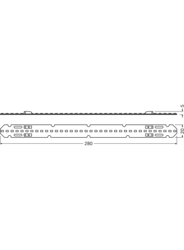 Moduł PrevaLED PL-LIN-Z61100-840 280x20-LV/HV