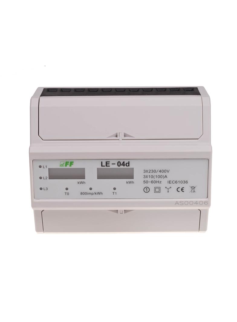 Licznik energii elektr. dwutaryfowy LCD LE-04d F&F