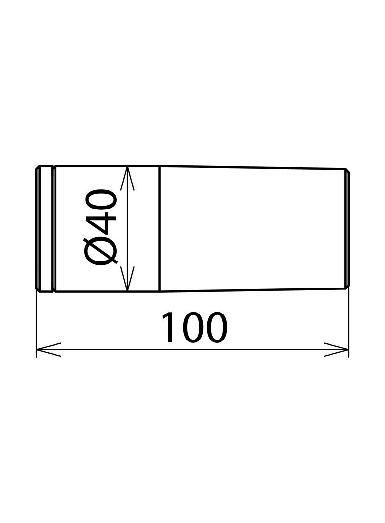 Adapter adapter do szczotek i dysz fi 20/40 mm