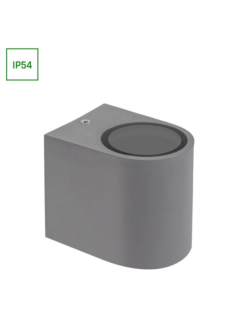 PARETE GU10 X1 JEDNOKIERUNKOWY KINKIET 250V IP54 80 x 73 x 95mm SZARY