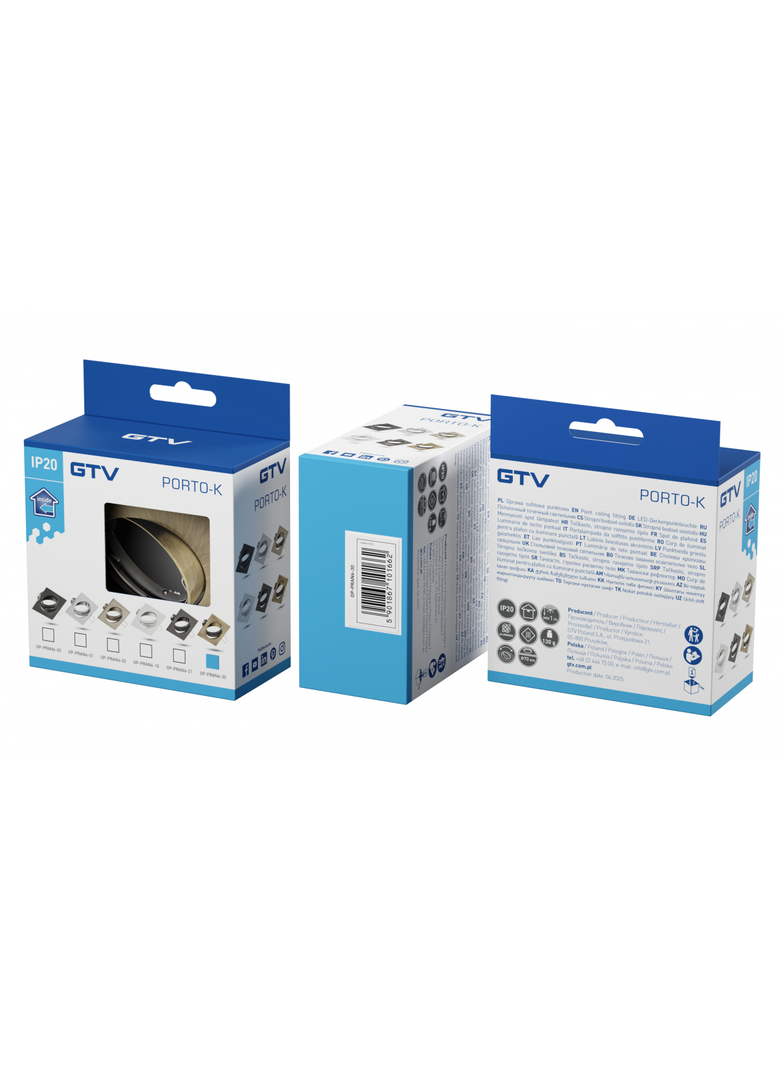 SUFITOWA OPRAWA PUNKTOWA PORTO - K Z REGULACJĄ, ODLEW, IP20, PATYNA, KWADRAT