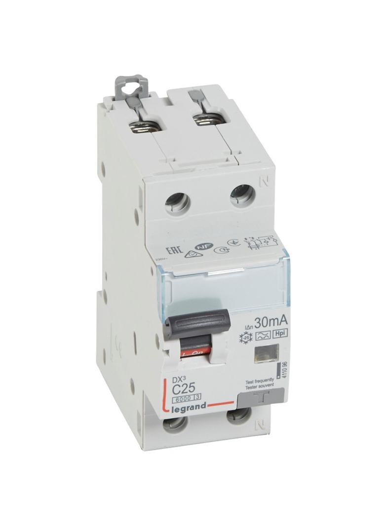 WYŁĄCZNIK RÓŻNICOWONADPRĄDOWY P 312 2P C 25A 30MA TYP F SERII DX3, Legrand