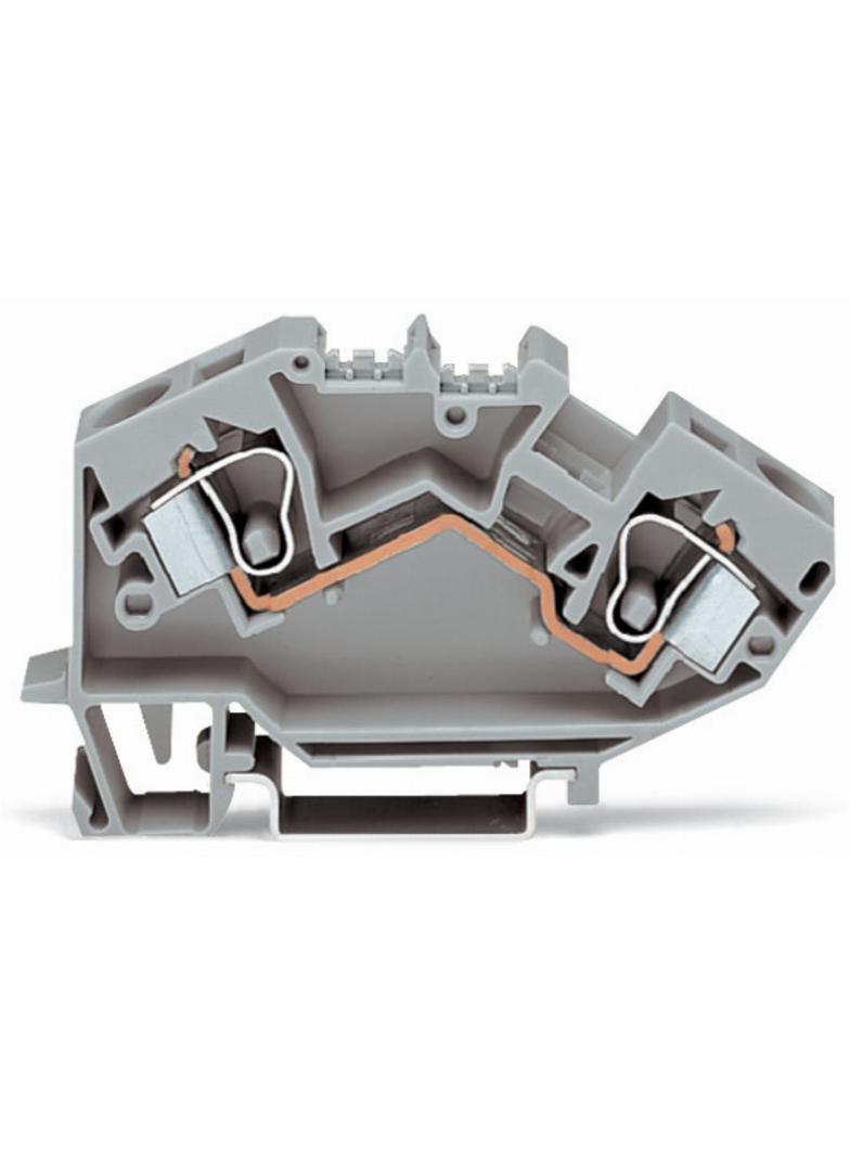 topJob złączka 2-przewodowa 10 mm2 jasnoszara