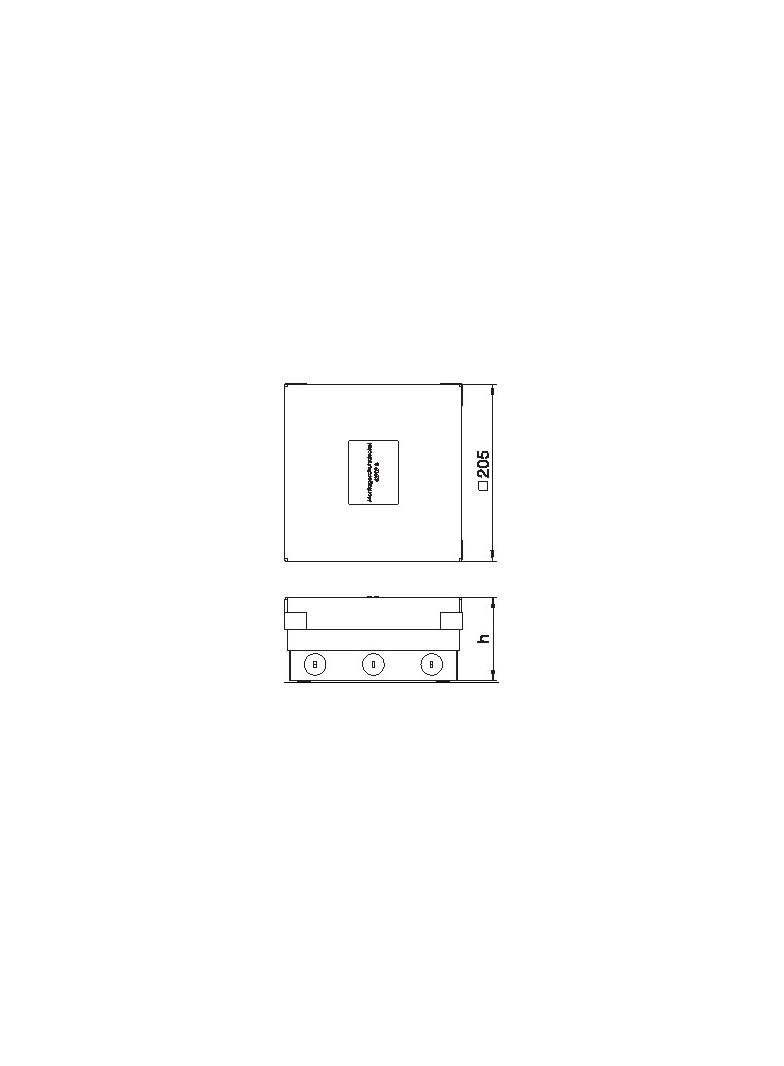 UDHOME4 2M U PE, Kompletna kaseta zasilająca