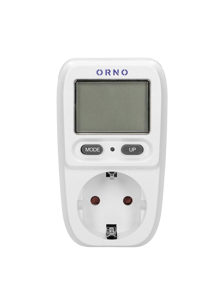 Watomierz kalkulator energii z wyświetlaczem LCD wersja Schuko OR-WAT-419(GS) ORNO