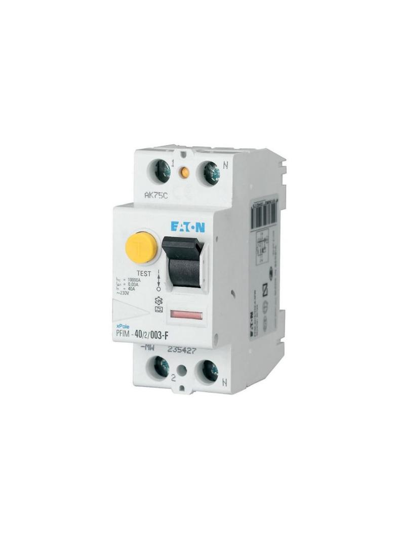 PFIM-40/2/003-G/F Wyłącznik różnicowoprądowy 10kA 40A 2P 30mA typ G/F 187450 EATON