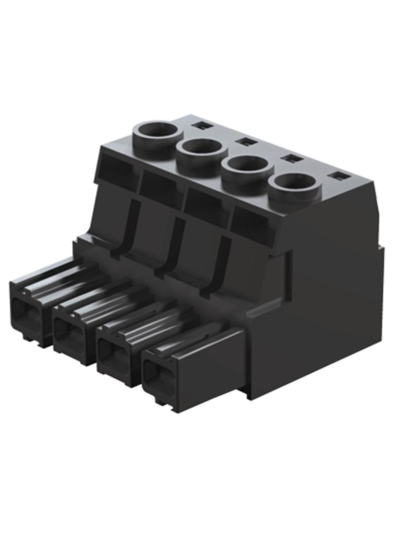 BUZ 10.16HP/04/180 AG BK BX Wtyk PCB (złącze wiązki), 10.16 mm, Liczba biegunów: 4, Przyłącze z jarzmem /28szt./ 1924560000 WEIDMÜLLER