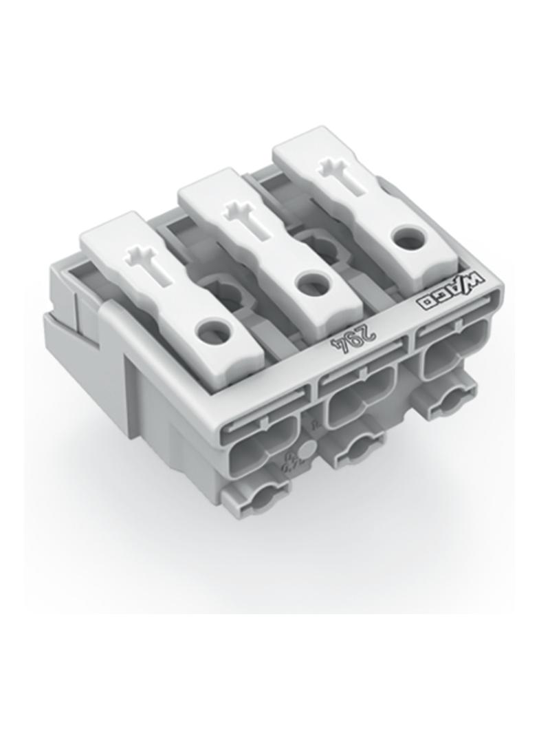 złączka zasilająca 3-biegunowa ze stopkami bez styku PE