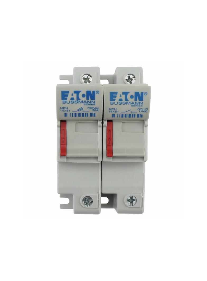 1 pole 14x51 MFH and Neutral Podstawa wkładki cylindrycznej 14x51 1P+1N 50A 690VAC CH141DNU EATON