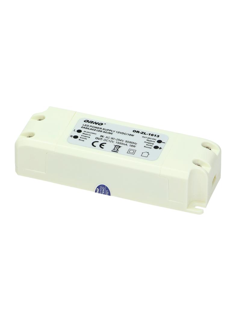 Zasilacz LED 12V DC 18W 1,5A IP20 OR-ZL-1613 ORNO