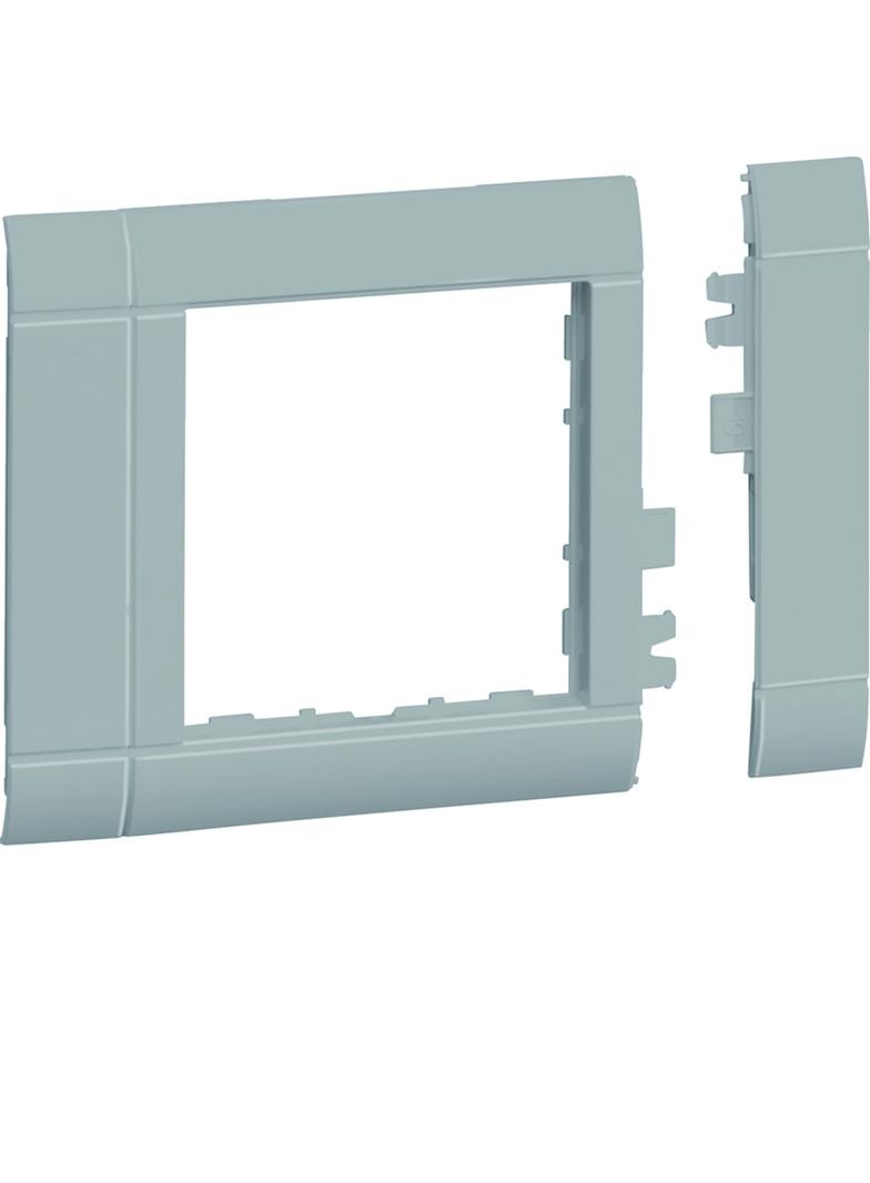 tehalit.WA Maskownica 80mm 1-krotna 55x55mm PC-ABS bezhalogenowy lakier alu