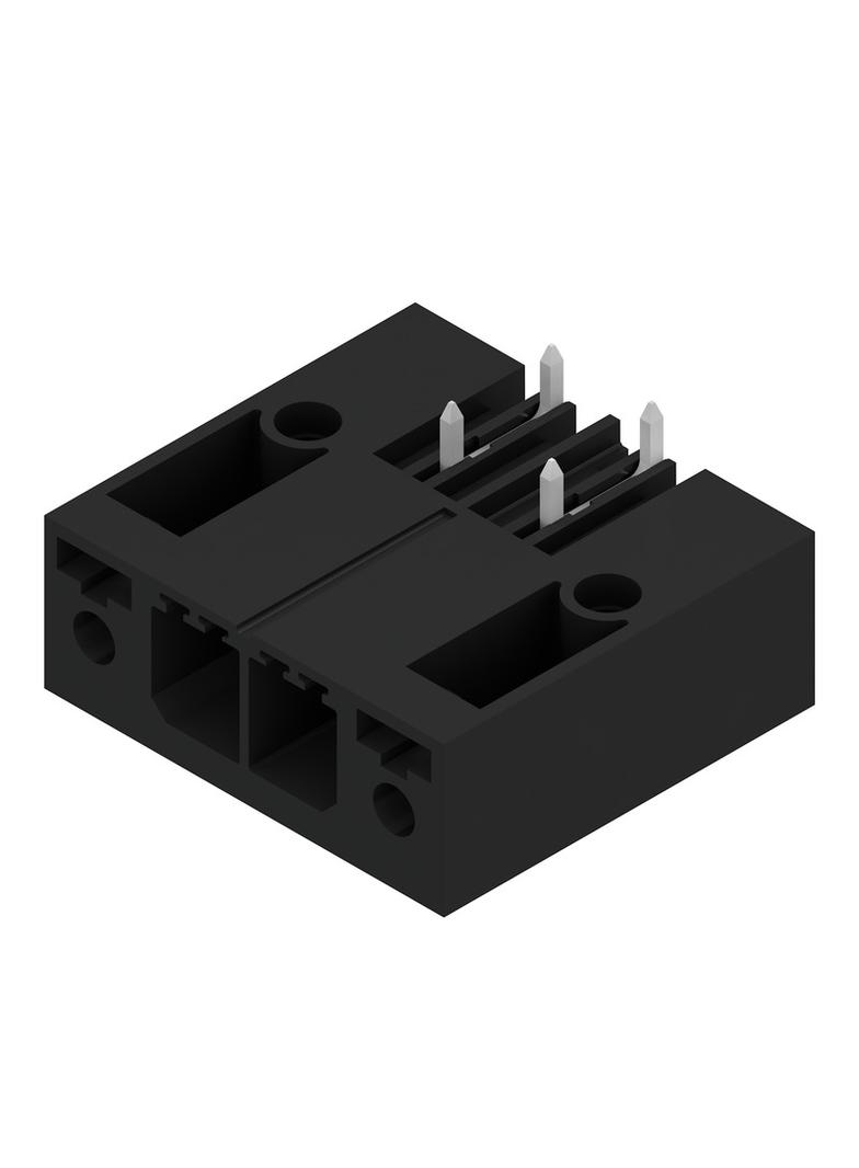 SV 7.62HP/02/270SF 3.5SN BK BX Wtyki PCB (złącza płyty), 7.62 mm, Liczba biegunów: 2, kąt odejścia: 270° /60szt./ 1931480000 WEIDMÜLLER
