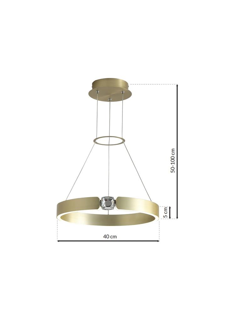 Milagro lampa wisząca LED Sirius 26W 1300lm 4000K złota ML6186