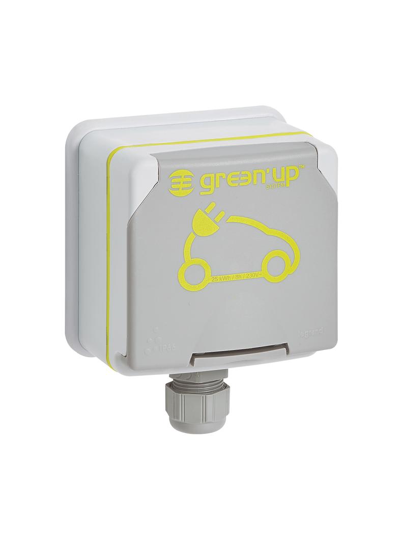 Green:Gniazdo 2P+Z Plexo 090471 LEGRAND