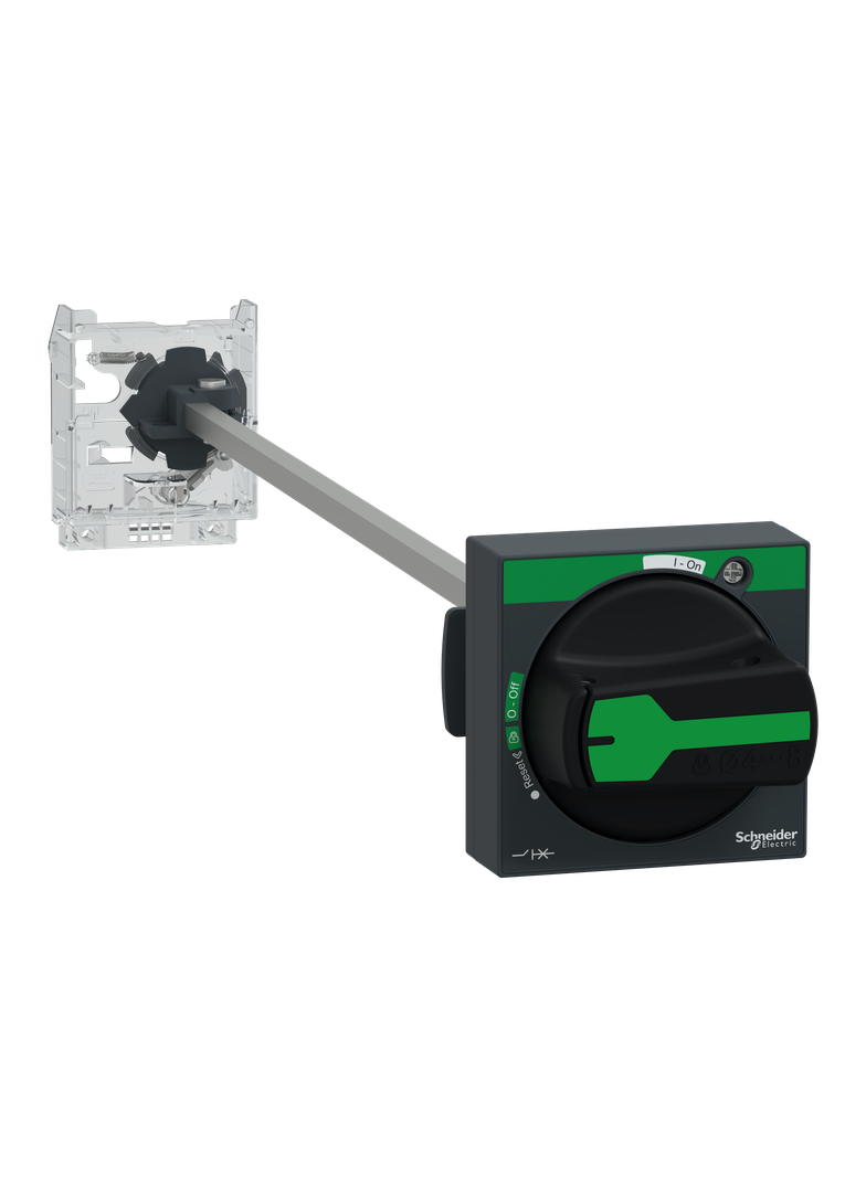 Napęd drzwiowy do wyłącznika GV2P, bez wskaźnika wyzwolenia, uchwyt czarny