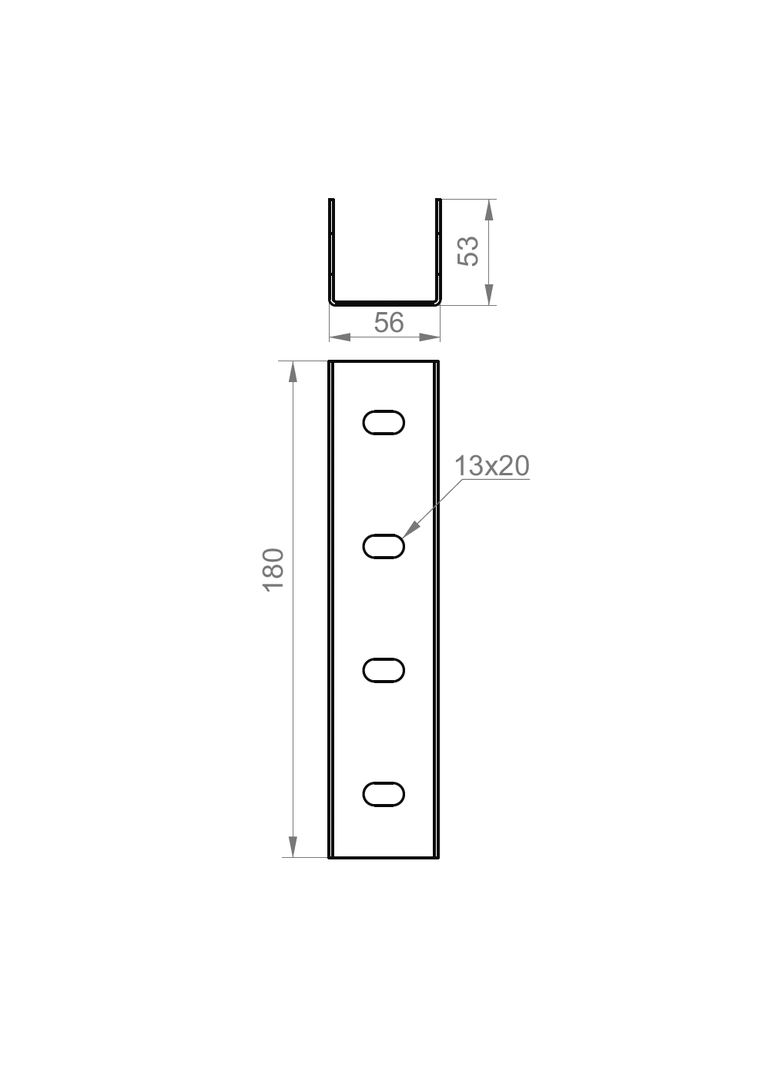 LCM50H50 Łącznik ceownika 1,5 mm