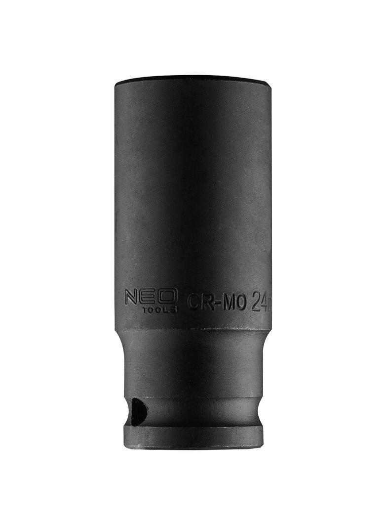 Nasadka udarowa 1/2" długa, 24 x 78mm , Cr-Mo