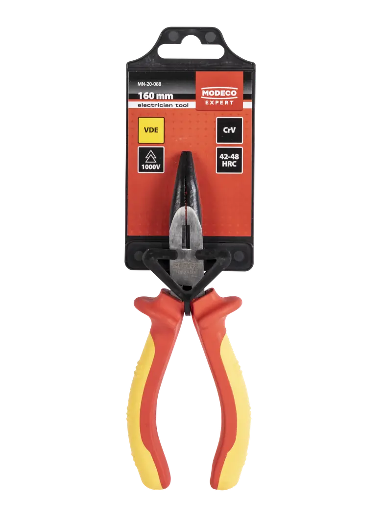 Szczypce wygięte 160mm 1000V VDE MN-20-088 RAWLPLUG